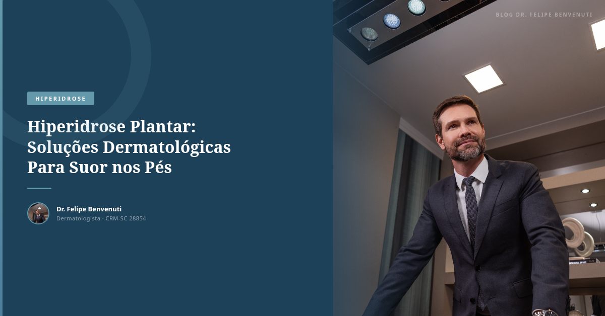 Hiperidrose Plantar: Soluções Dermatológicas Para Suor nos Pés