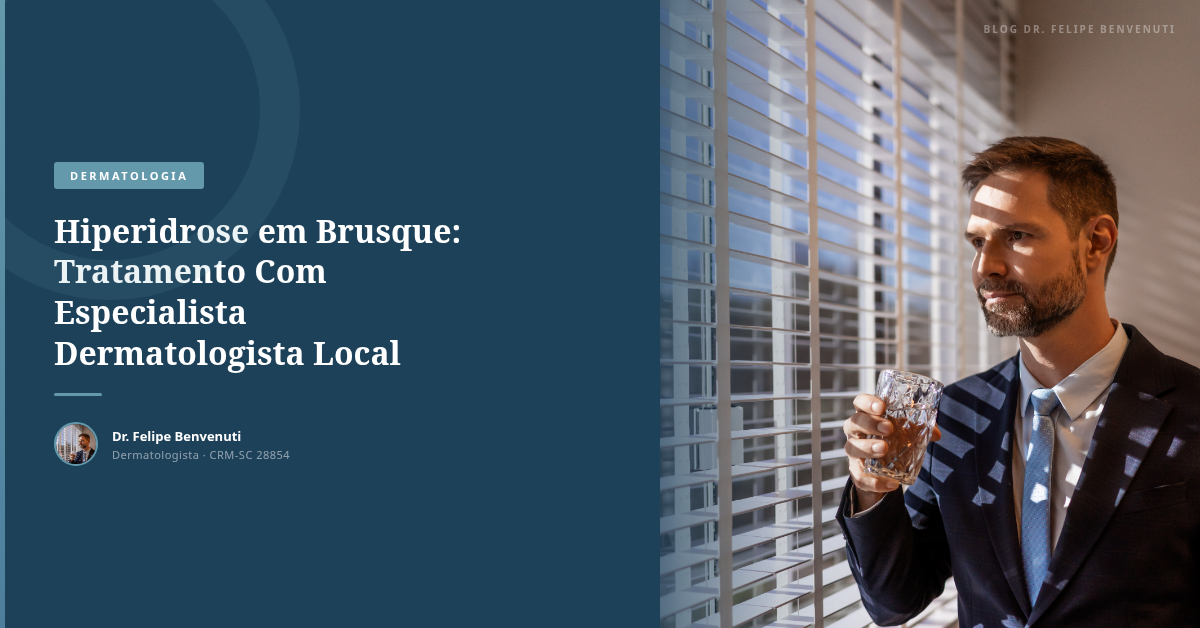 Hiperidrose em Brusque: Tratamento Com Especialista Dermatologista Local