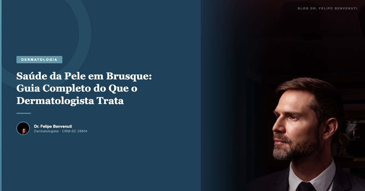 Saúde da Pele em Brusque: Guia Completo do Que o Dermatologista Trata