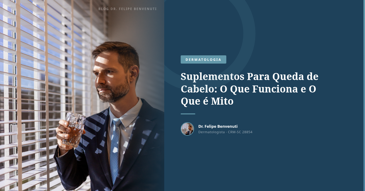 Suplementos Para Queda de Cabelo: O Que Funciona e O Que é Mito